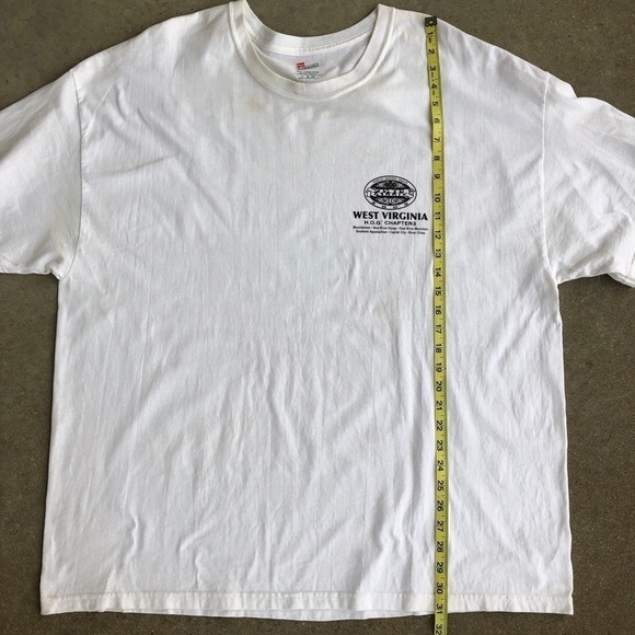 Hog West Virginia State Rally 2005 2XL White Tee - Picture 6 of 13